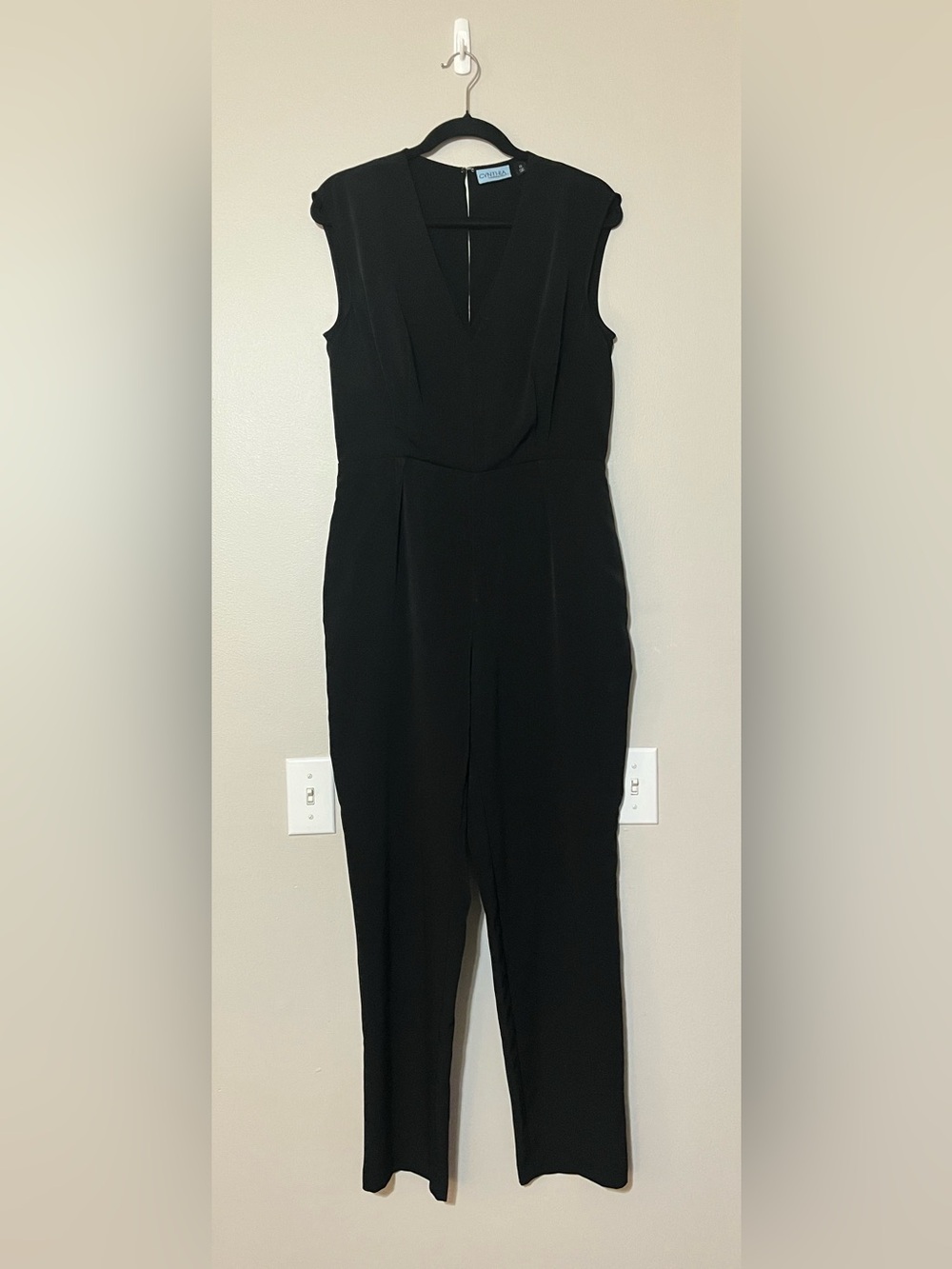 Cynthia Rowley Black V-Neck Jumpsuit - Size 8